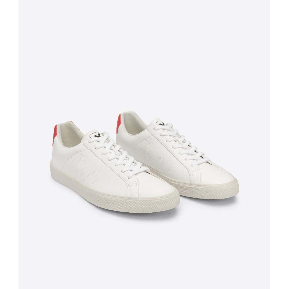 Veja ESPLAR CHROMEFREE Men's Sneakers White/Red | NZ 307KOR